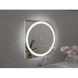 Зеркало в ванную комнату с подсветкой Палермо 65 см