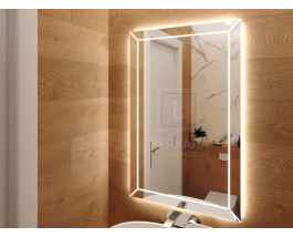Зеркало для ванной с подсветкой Лайн 70х100 см