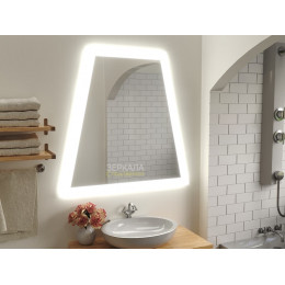 Зеркало в ванную комнату с подсветкой Гави 65 см